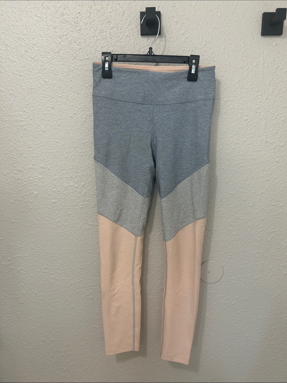 Outdoor Voices Girls Colorblock Leggings - Blue, Gray & Peach